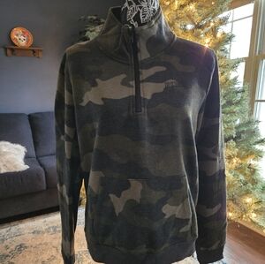 NWT Victoria's Secret Camo Quarter Zip